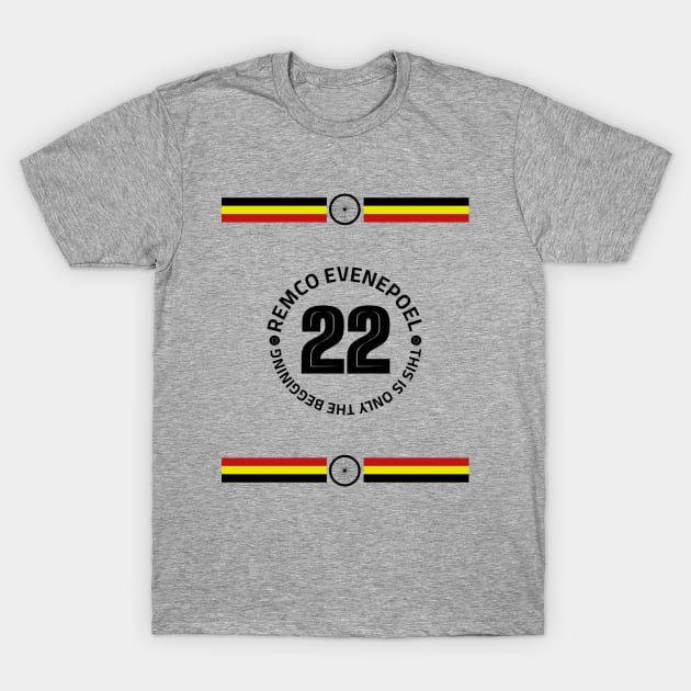 Evenepoel Champion - La Vuelta 2022 (The Beginning) T-Shirt by p3p3ncil